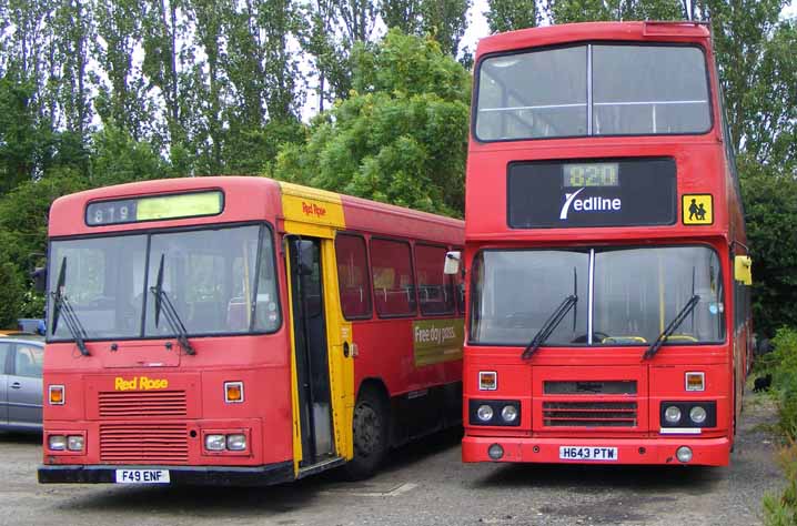 Red Rose Leyland Tiger & Redline Leyland Olympian F49ENF & H643PTW